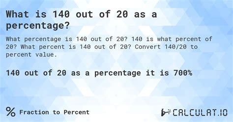 16/140|16 percent of 140.